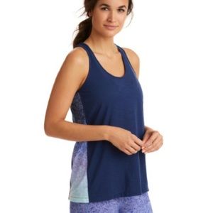 Vineyard Vines Navy Ombre Monstera Swing Tank S